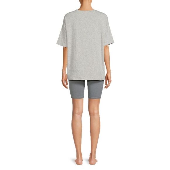 Short Sleeve T-shirt Top & Lounge Bike Short set, 2-Piece Size M - Picture 5 of 5